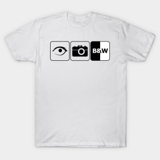 I Photograph Black and White Repost T-Shirt